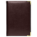 Ежедневник полудатированный Classic Pristine Gold с металлическими уголками, в твердой обложке с поролоном, фото 2