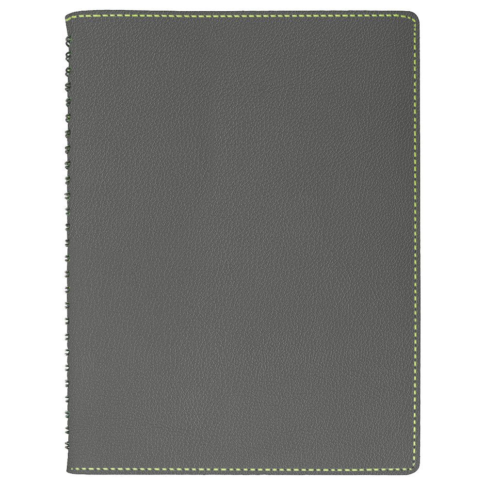 Ежедневник Flexy Verde Sivilia B5 на пружине, недатированный, в гибкой обложке