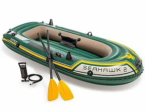Надувная лодка Intex Seahawk-2 Set 68347NP двухместная