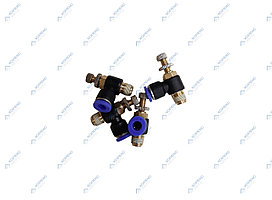 Фитинг угловой с дросселем 6 мм, 1/8" НР Гамматест YJSC06-01