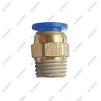 Фитинг зажимной 6 мм, 1/8" НР Гамматест YPC06-01