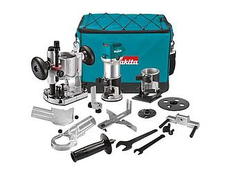 Фрезер кромочный MAKITA RT 0702 CX2 + аксессуары в сумке (710 Вт, цанга 8 мм, 30000 об/мин, регул. о