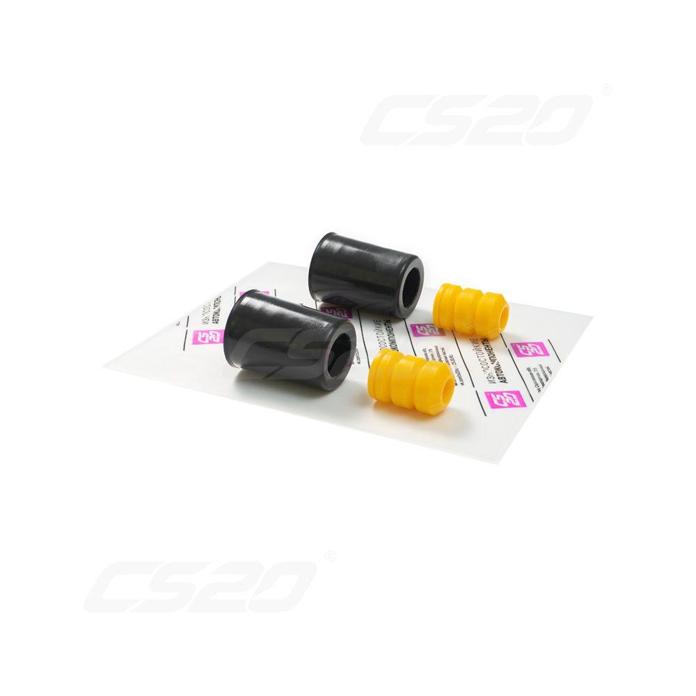 Буфер ВАЗ-2108 стойки передней 2буфера полиуретан ЖЕЛТЫЙ +2чехла ПЛАСТИК к-т.2шт Comfort