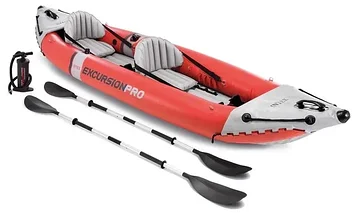 Каяк надувная лодка Intex Excursion Pro 68309NP надувная байдарка