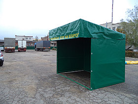 Торговая палатка с "односкатной крышей". Размер 2,50х4,00