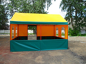 Торговая палатка с двухскатной крышей размерои 3х4 м