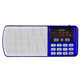 Perfeo радиоприемник цифровой ЕГЕРЬ FM+ 70-108МГц/ MP3/ питание USB или BL5C/ цвет синий (i120-BL) [PF_5027]