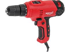 Дрель-шуруповерт WORTEX LX DR 1025 D в кор. 400 Вт, 30 Нм, 2 скор., БЗП 0.8-10 мм, 4 м шнур (400 Вт, 30 Нм,