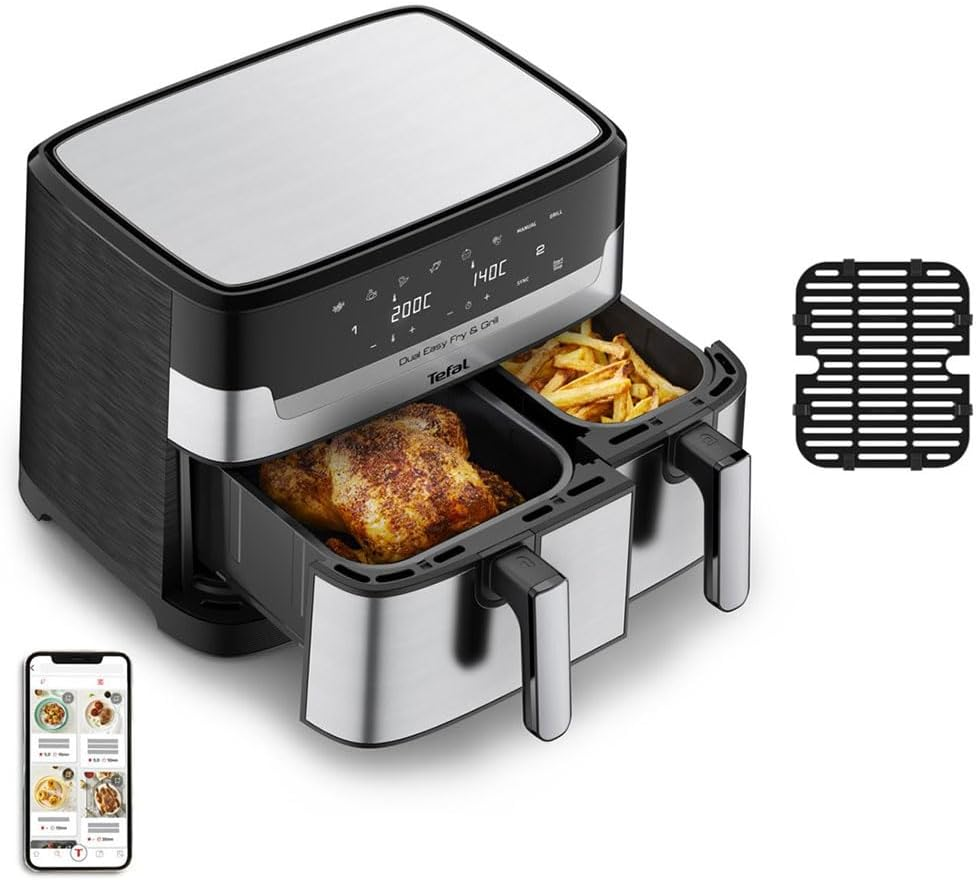 Аэрогриль (аэрофритюрница) Tefal Dual Easy Fry & Grill EY905D