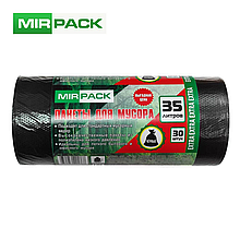 Мешки для мусора Mirpack "Extra", 12мкм, 35л, 30шт/рул