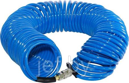 Шланг полиуретановый спиральный с фитингами 8х12 15 м FUBAG 170306, фото 2