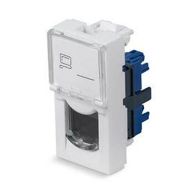 Cabeus KJ-RJ45-Cat.6-180T-FP-L-22,5 Keystone Jack RJ-45(8P8C), 180 градусов, категория 6, безинструментный