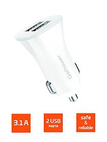 Автомобильное З/У GoPower GPC06-2U 2USB белый