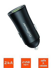 Автомобильное З/У GoPower GPC07-2U 2USB черный