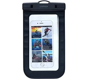 Водонепроницаемый чехол для телефона UGREEN LP716 (45181) Waterproof Phone Pouch. Цвет: черный (защелка)
