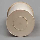 Бак хозяйственно - бытовой, 100 л, пластиковый, с крышкой, бежевый, фото 3