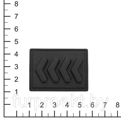 Пукля D 4073 черная (зебра)