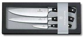 Набор ножей кухон. Victorinox Grand Maitre Chefs 7.7243.3 (7.7243.3) компл.:3предм. черный подар.коробка