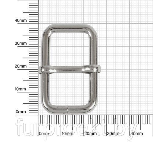 Пряжка 16х32мм (4мм) никель роллинг