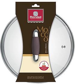 Крышка Rondell Mocco&Latte RDA-535 d 28см крыш.прозрачный руч.коричневая