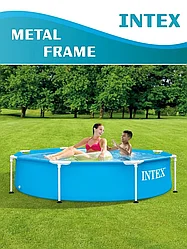ГАРАНТИЯ ГОД!Бассейн каркасный Intex 28205 Metal Frame 244x51см