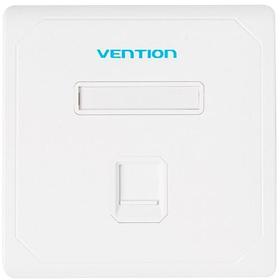 Лицевая панель Vention настенная (тип 86) под модуль Keystone 1 порт Белая
