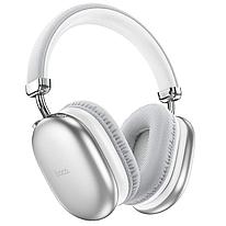 Беспроводные наушники - HOCO W35, Bluetooth 5.3, AUX, MircoSD, микрофон, 400mAh (40 часов), серебристые