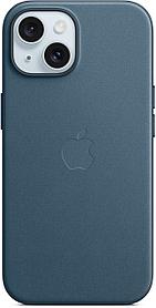 Чехол (клип-кейс) Apple FineWoven Case, Pacific Blue, для Apple iPhone 15 [mt3g3fe/a]