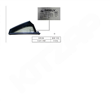 Стекло двери задней левой уголок Geely Monjaro