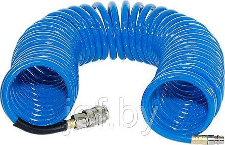 Шланг полиуретановый спиральный с фитингами 6х10 10 м FUBAG 170301, фото 2