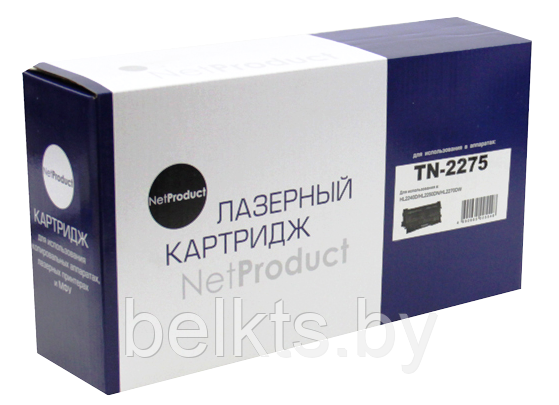 Тонер-картридж NetProduct (N-TN-2275) для Brother HL-2240R/2240DR/2250DNR/DCP-7060DR, 2,6K