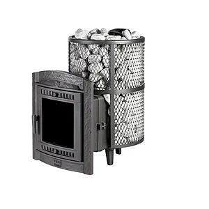 Печь для бани Атмосфера L сетка нержавейка