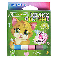 Мелки цветные 6шт Darvish прямоуг., DV-5743-6, РФ