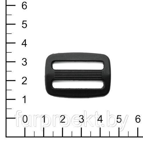 Пряжка 30мм 2-щелев. чёрн. (A) (R0016, R0026, R3201 (C), R3201 (Q), 2-щелев. (VP))