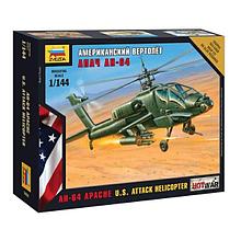 Американский вертолет "Апач" АН-64 1:144 (арт. 7408) Сборная модель