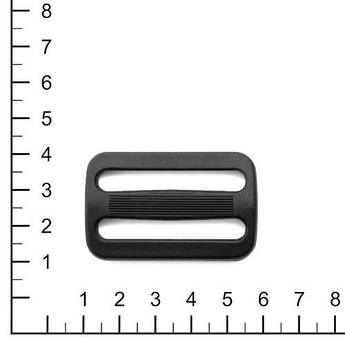 Пряжка ПК 40 мм 2-щелев.черн   (R0016, R0026, R3801 (C), R3801A (C), R3801 (Q), 2-щелев. VP)