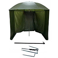 Зонт рыболовный с тентом KAIDA SU04-24 в чехле (2.4 м. цвет: зеленый армейский)