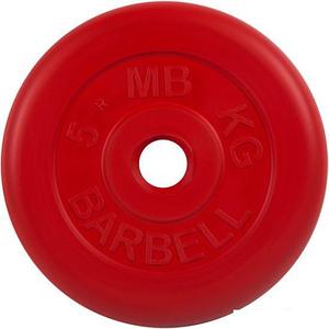 Диск MB Barbell Стандарт 26 мм (1x5 кг, красный)