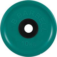 Диск MB Barbell Евро-классик 51 мм (1x10 кг, зеленый)