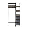 Система хранения ДП4-09 ЛДСП "Рошелье" Каркас черный матовый, фото 8