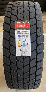 Грузовая шина 315/70R22.5 WellPlus Power D 20PR 156/150L M+S на ведущую ось