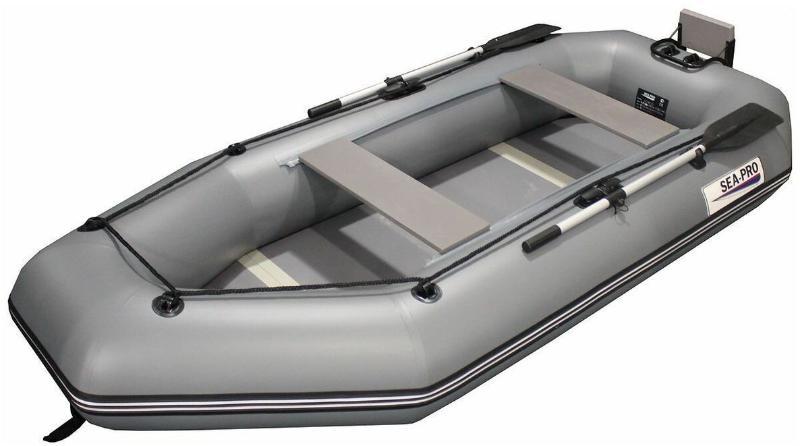 Лодка ПВХ Sea-pro 260К книжка серая