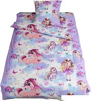 Постельное белье Milanika Мейджик 1.5сп подростковый с наволочкой 70x70 (бязь)