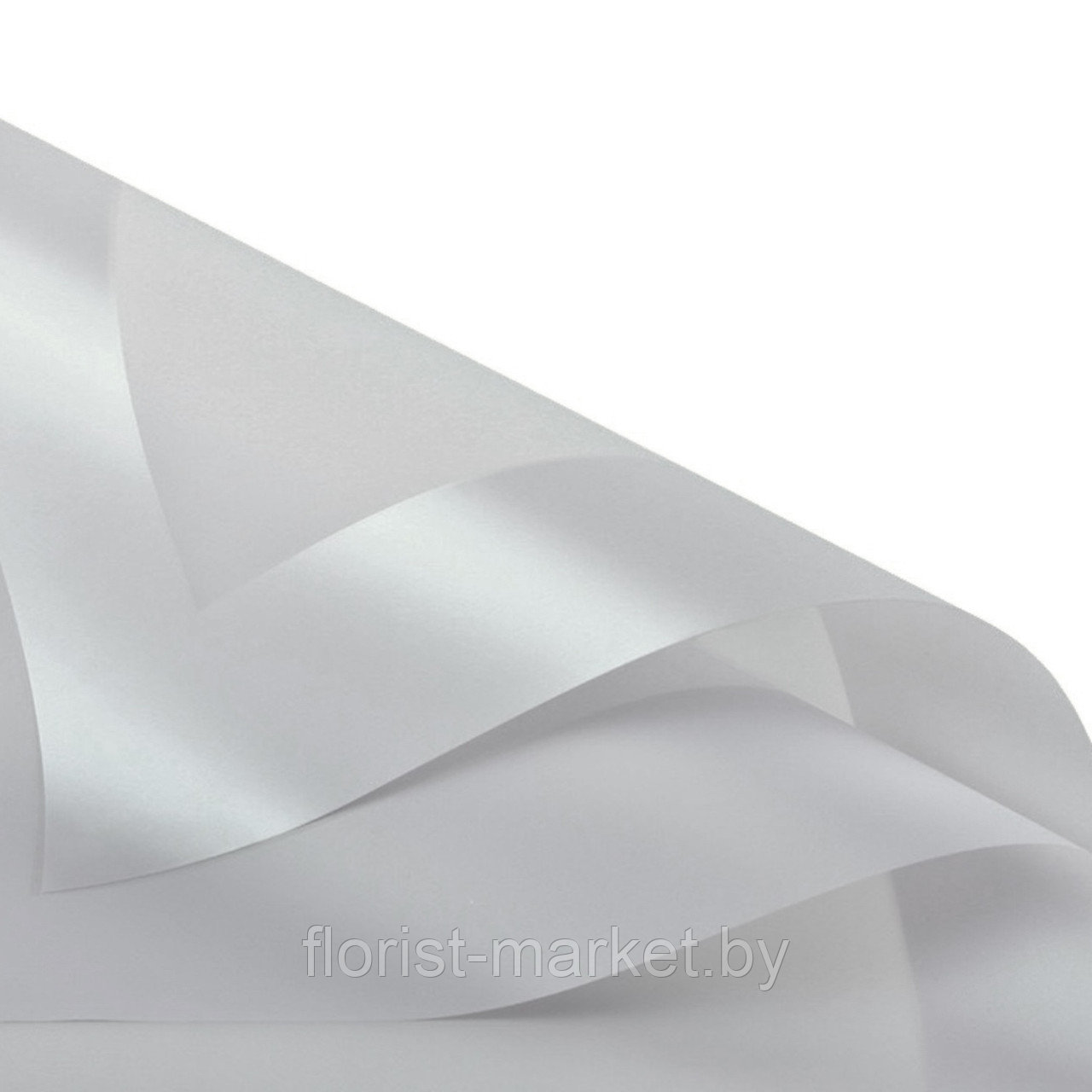 Листовая пленка с широкой каймой, 58*58 см, 20 л, св.-серый