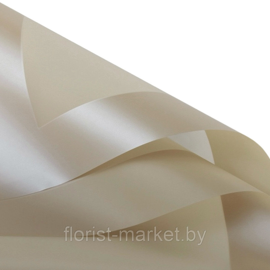 Листовая пленка с широкой каймой, 58*58 см, 20 л, бежевый