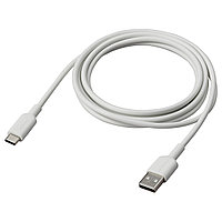 IKEA/ СИТТБРУНН кабель USB-A–USB-C, белый, 2 м