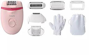 Philips эпилятор Satinelle Essential BRE285/00 Цвет: розовый