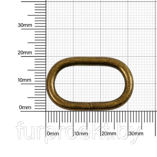 Рамка 25х10мм (3,5мм) антик роллинг D