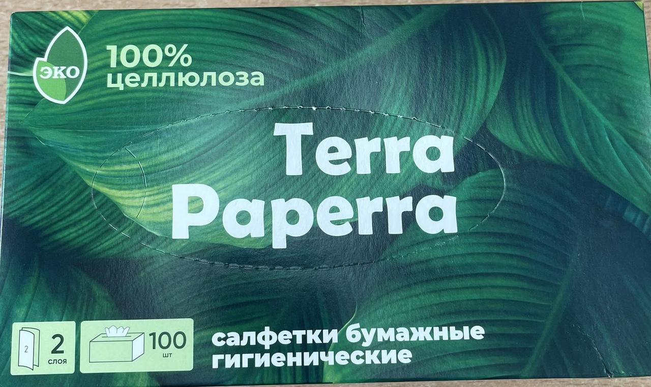 Салфетки бумажные гигиенические TERRA PAPERRA (коробка)