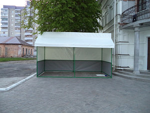 Торговая палатка с "ломаной крышей", размер 2,50 х4,00 м.
